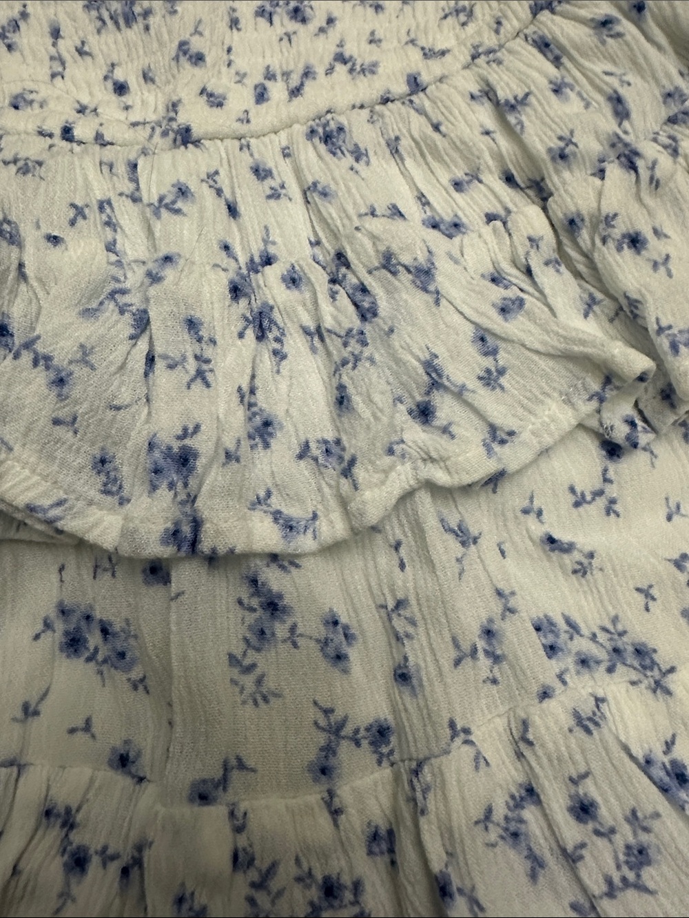 Hollister Floral Smocked Tiered Ruffle Mini Skort Shorts - XXS - Like New - Picture 2 of 5